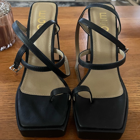 Ego black platform starkly heel - Picture 5 of 5